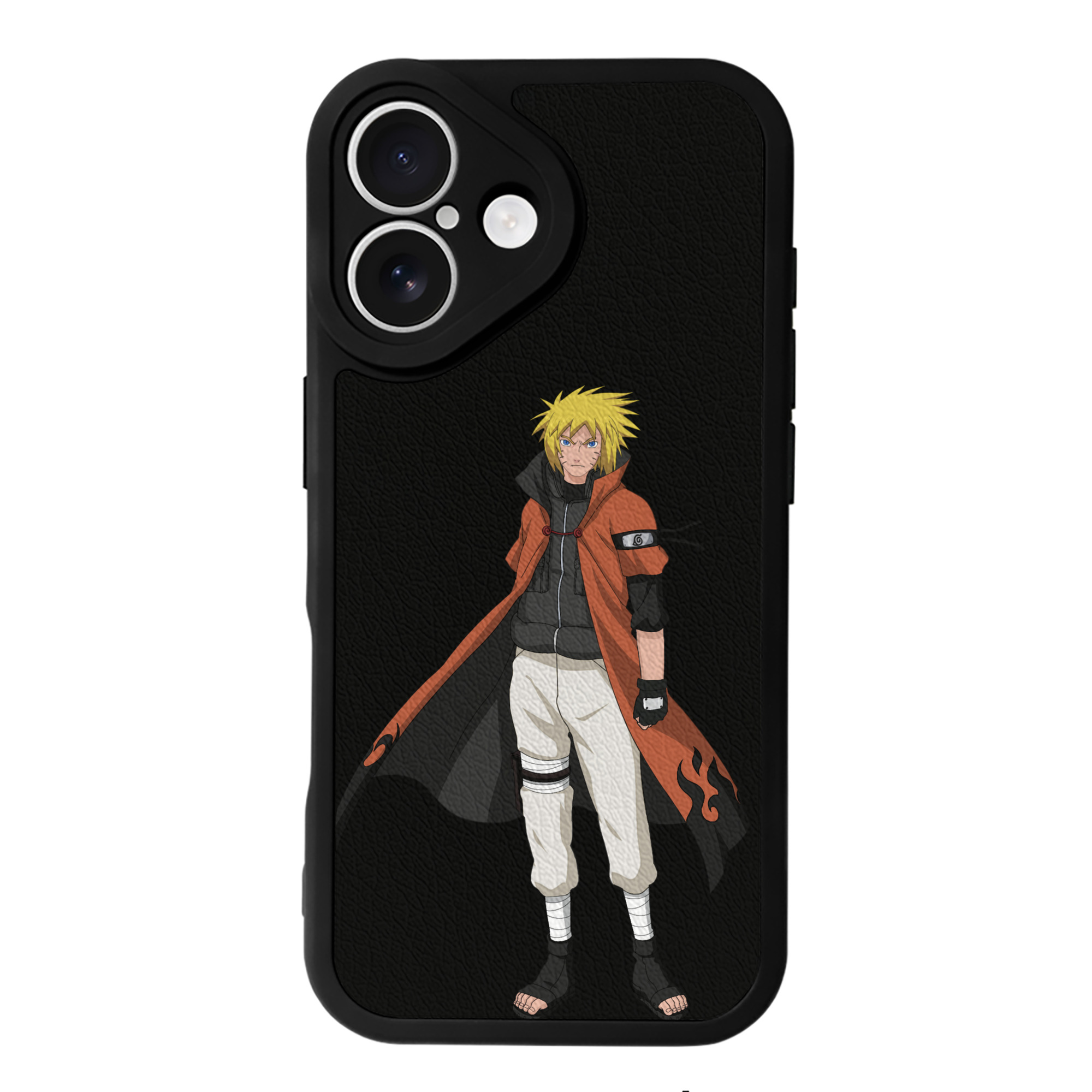 （画像用） NARUTO -ナルト- うずまき ナルト Uzumaki Naruto 【iPhone 16シリーズ対応】シリコンスマホケース（レザー調） 材質：シリコン
